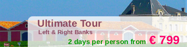 Bordeaux left bank and right bank day tours Medoc and Saint Emilion wine tours